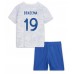 Frankrike Karim Benzema #19 Bortedraktsett Barn VM 2022 Korte ermer (+ Korte bukser)